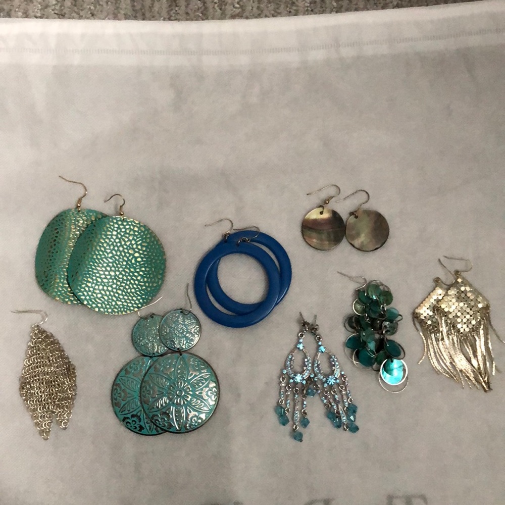 Blue Fashion Earring Bundle